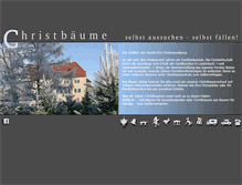 Tablet Screenshot of christbaumverkauf.com
